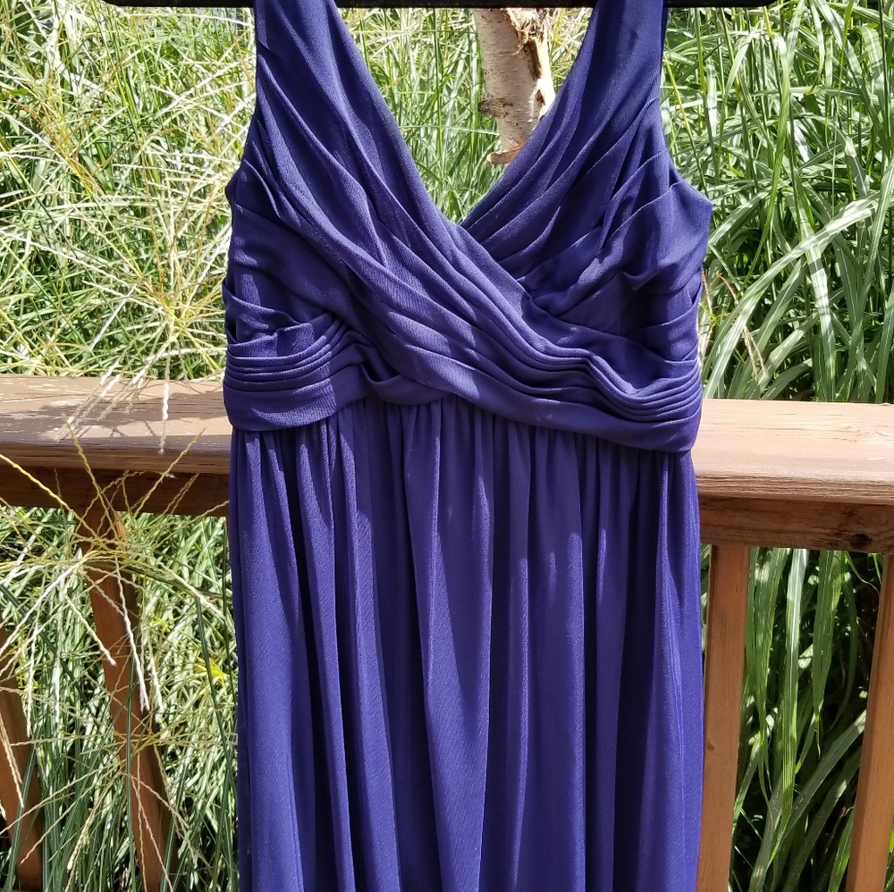 David's Bridal Bridesmaid Dress Short Navy